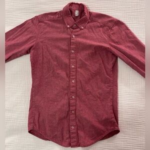American Apparel (OG) Chambray Men’s Shirt, Red, Size Small